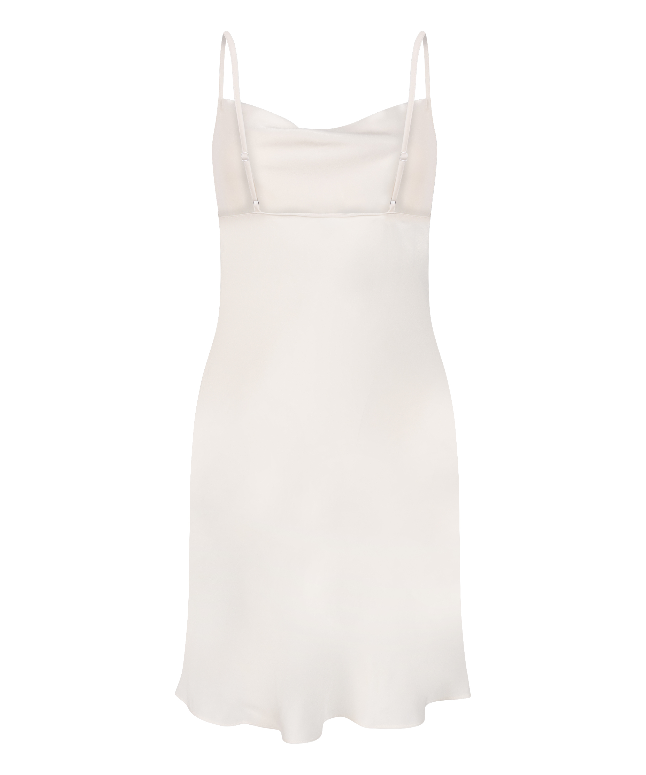 Minimal satijnen slipdress, Wit, main