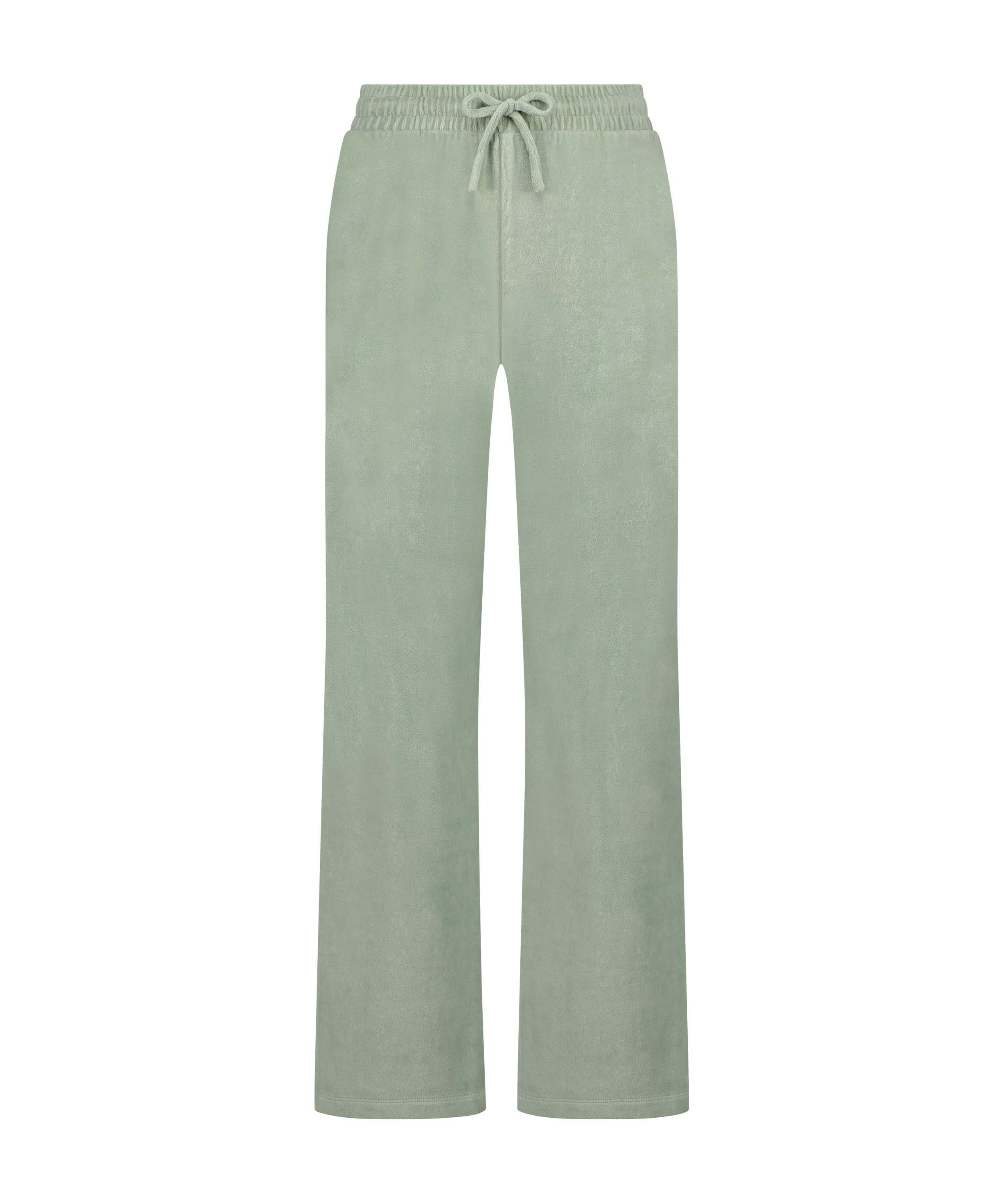 Velours pyjamabroek, Groen, main