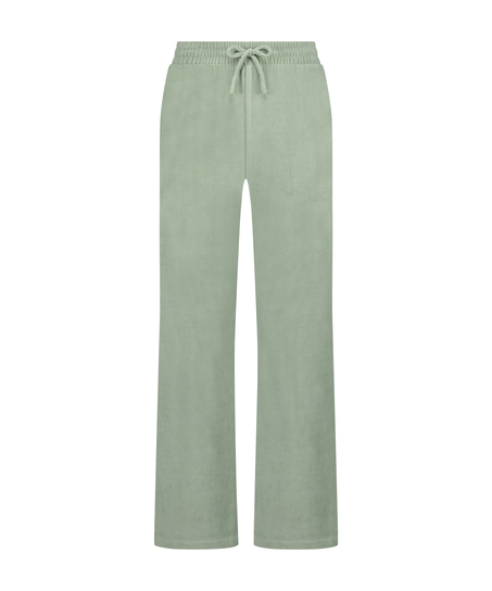 Velours pyjamabroek, Groen