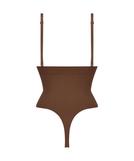 Naadloze corrigerend string met hoge taille, Rood