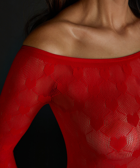 Private playsuit Heart, Rood
