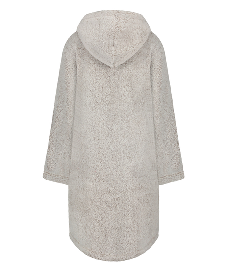 Hoodie en flanelle et polaire, Gris