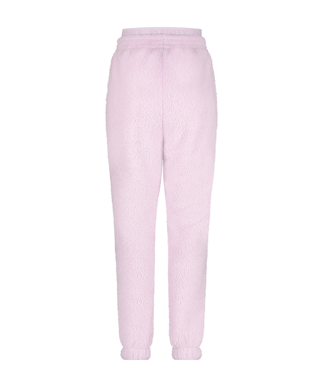 Fluffy joggingbroek Boyfriend Sweet One, Paars