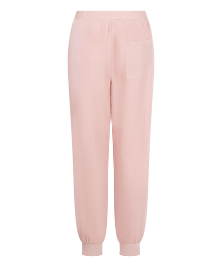 Joggingbroek van wafelstof, Roze
