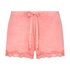 Shorts Velours Lace, Roze