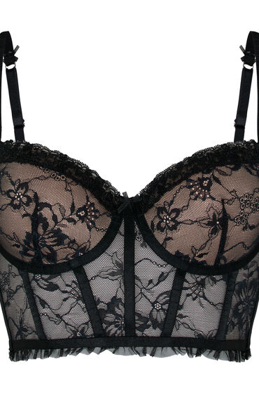 Hunkemöller Voorgevormde Longline Beugel Bh Felicity Zwart, foto 3