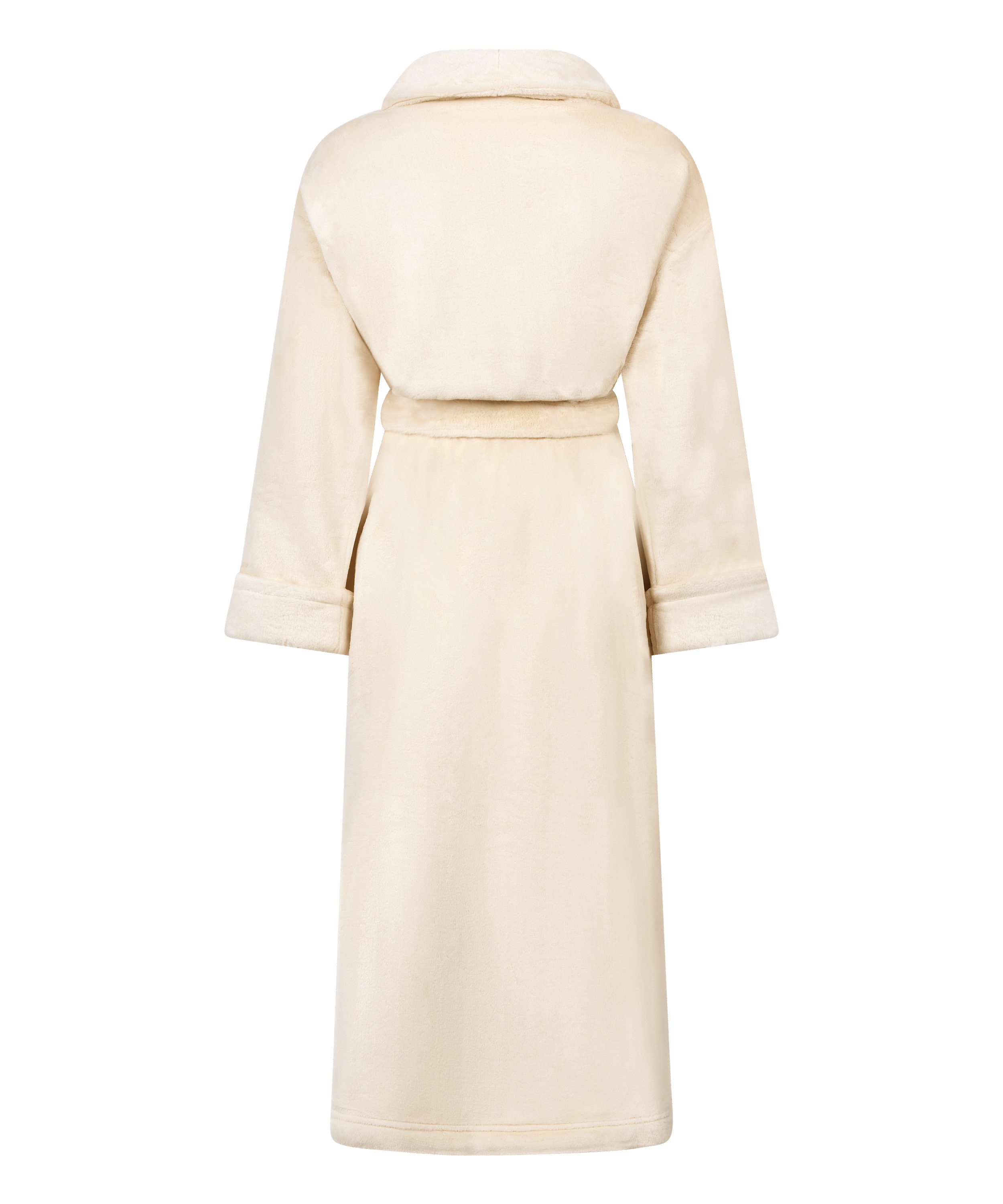 Peignoir en polaire douce, Blanc, main