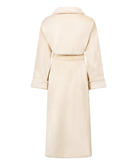 Peignoir en polaire douce, Blanc