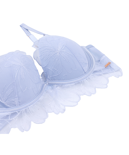 Soutien-gorge &agrave; armatures push-up pr&eacute;form&eacute; Emilia, Bleu