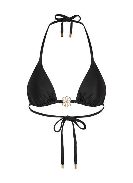 Triangel bikinitop Yucatan, Zwart