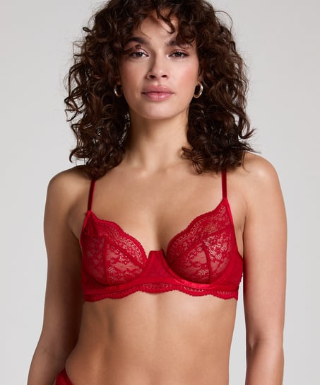 Soutien-gorge non-rembourré à armatures Isabelle, Rouge