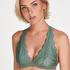 Halter bralette racerback, Groen