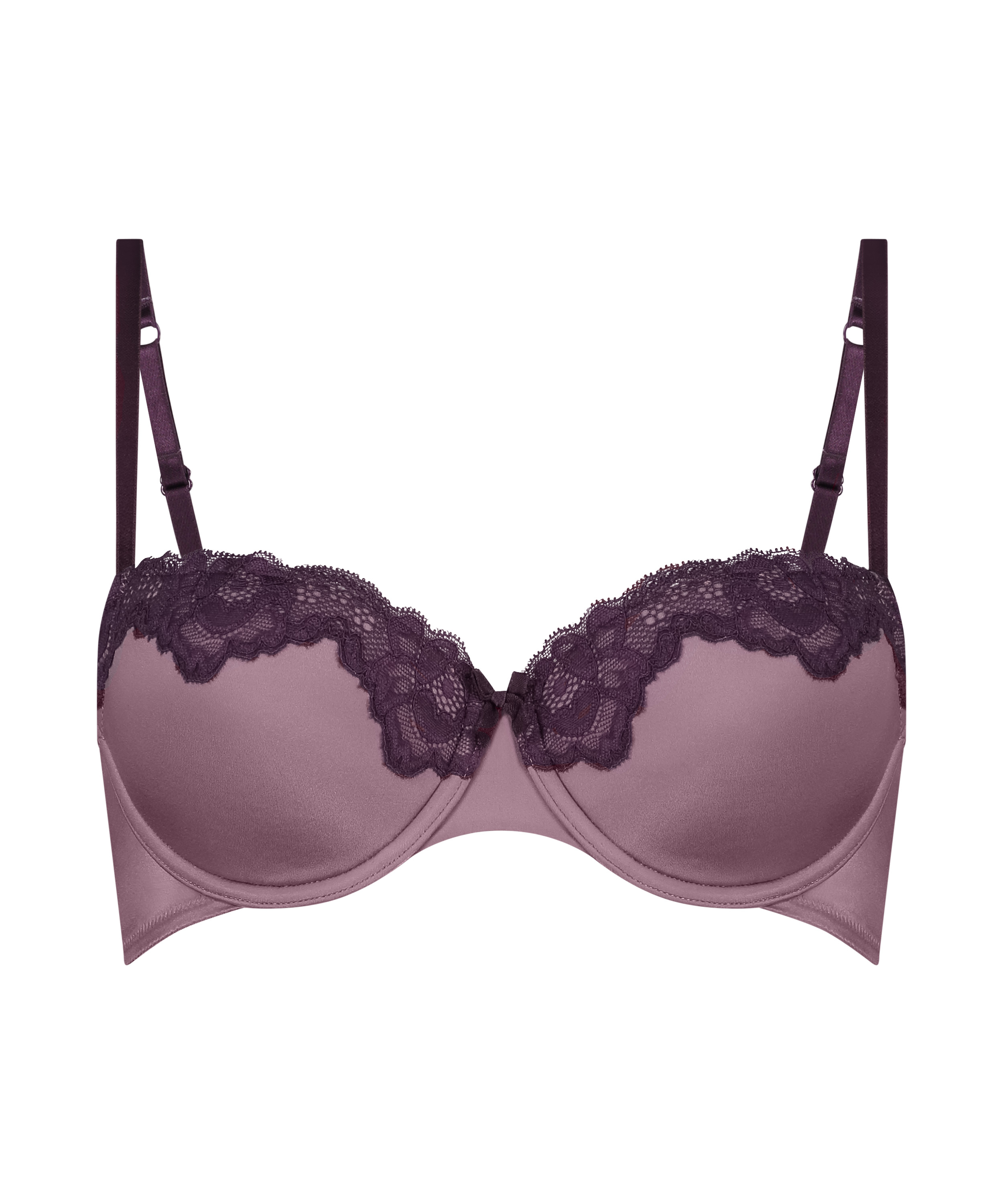 Soutien-gorge à armatures préformé Lace & Shine, Pourpre, main