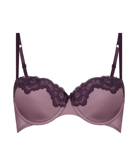 Soutien-gorge à armatures préformé Lace & Shine, Pourpre