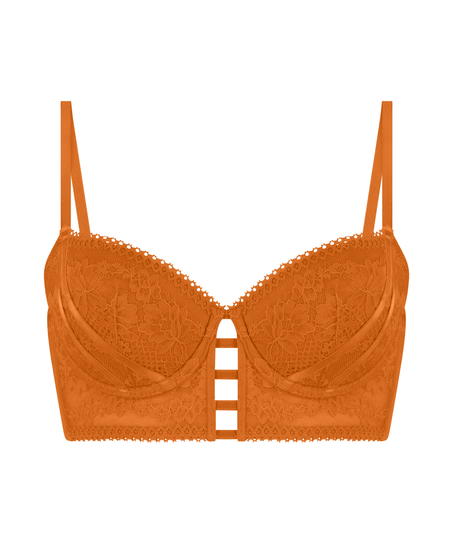Voorgevormde longline beugel bh Vera, Oranje