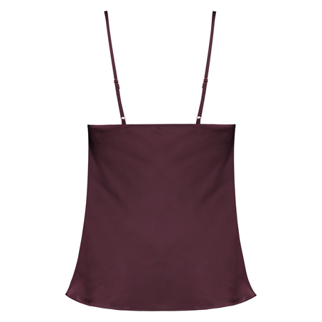 Cami top en satin, Rouge