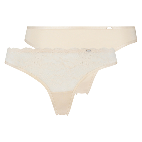 Lot de 2 strings Angie, Rose