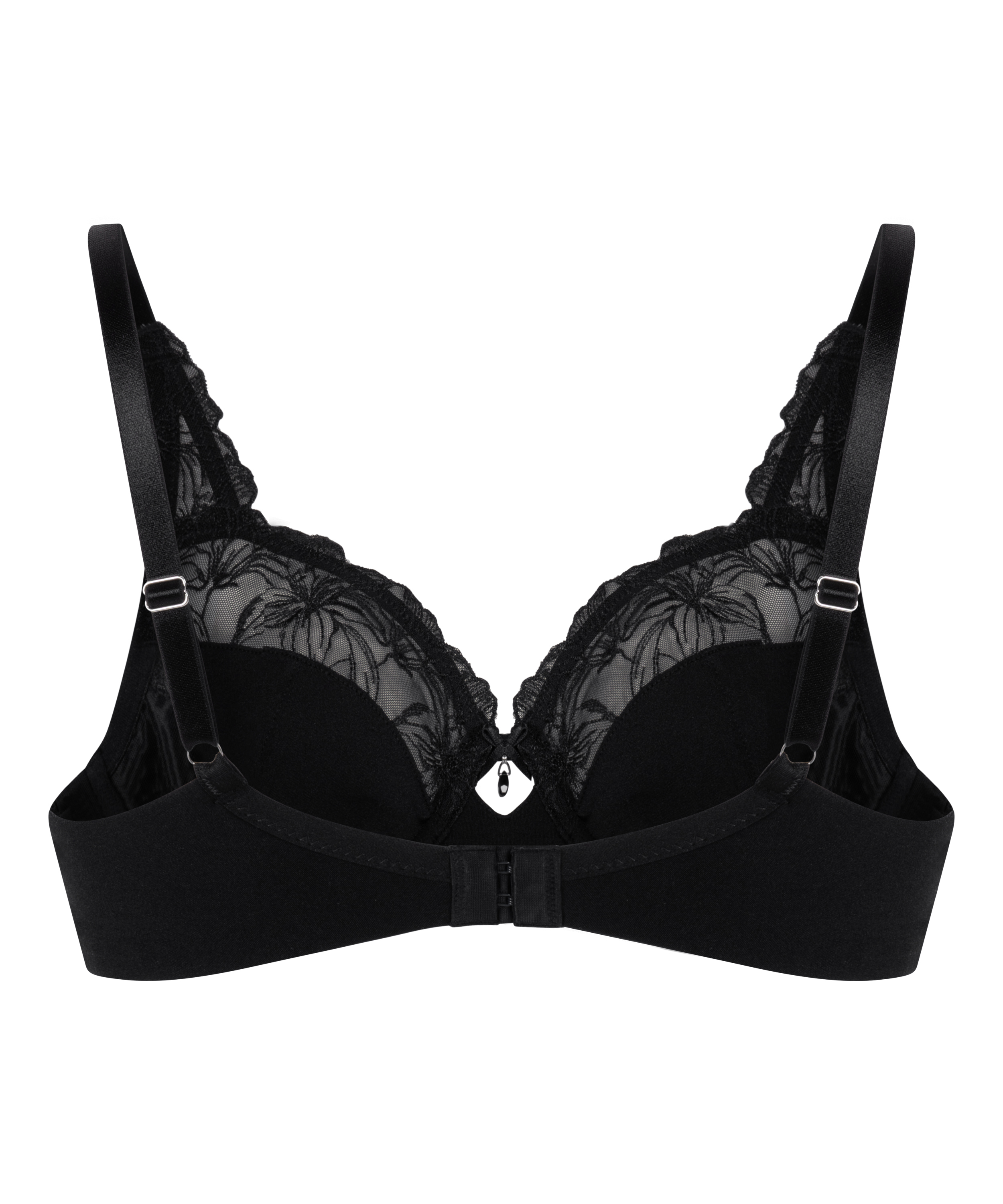 Soutien-gorge à armatures non-rembourré Lily, Noir, main