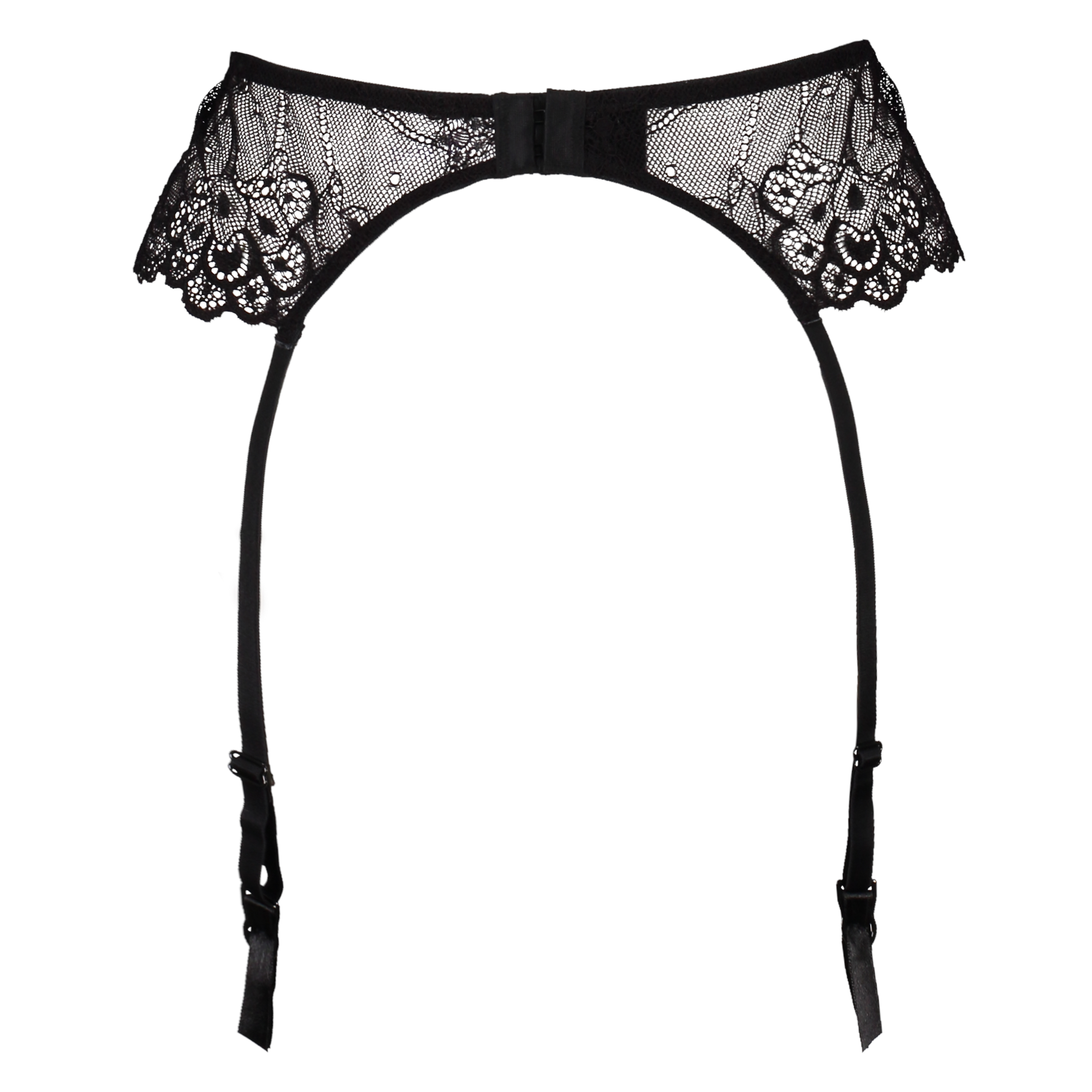 Porte-jarretelles, Noir, main