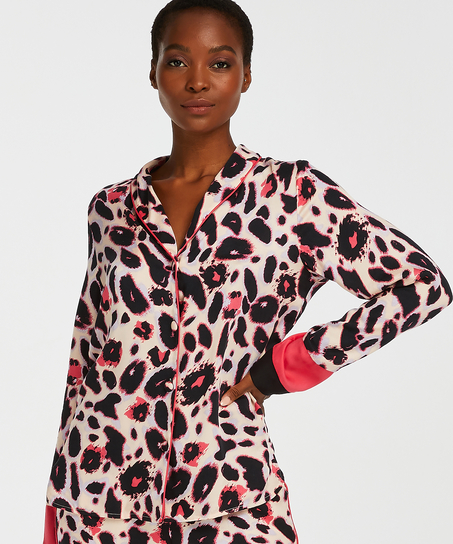 Veste de pyjama manches longues Duckie, Rose