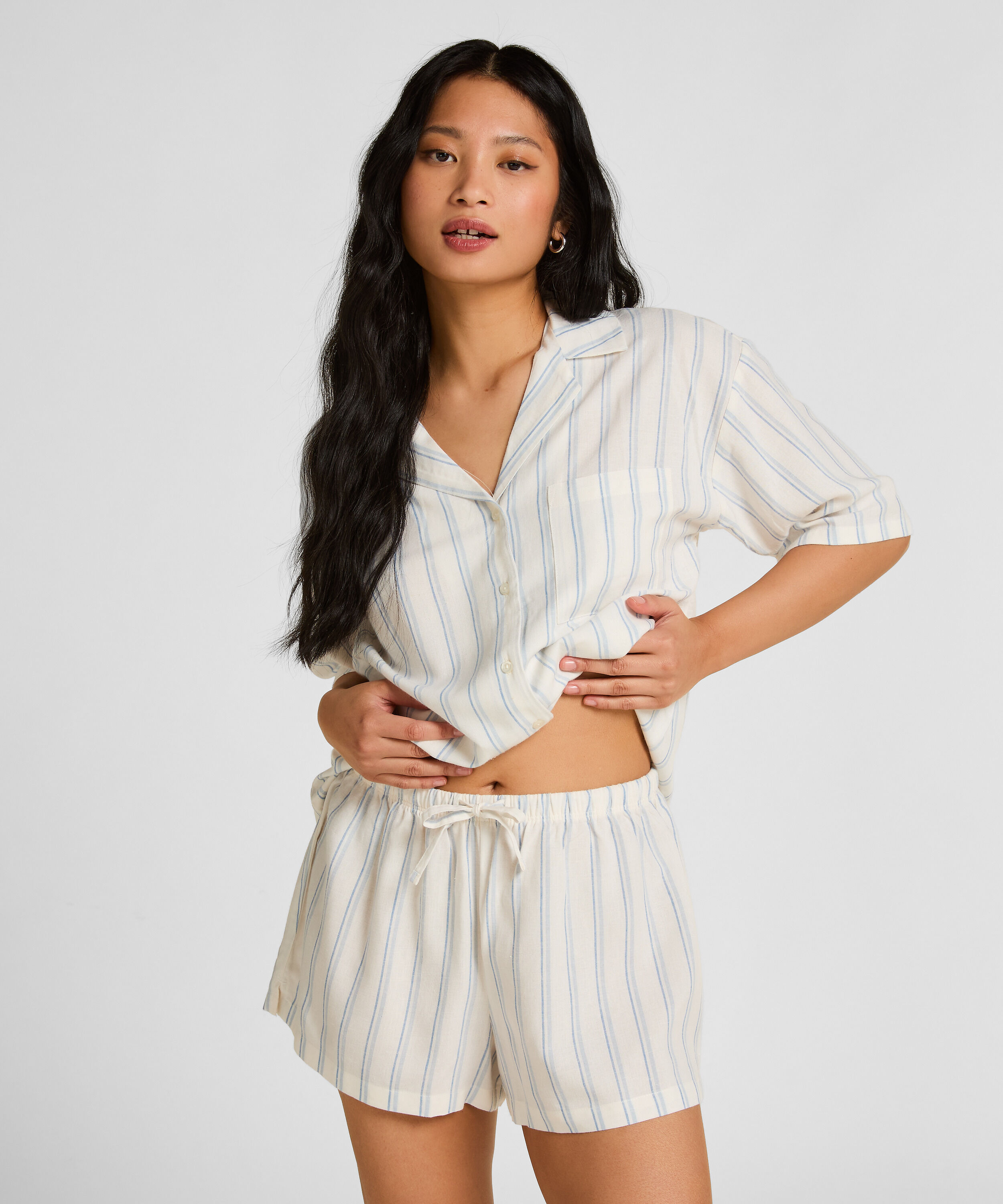 Linnen Pyjama Short