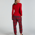 Pyjamabroek Flannel, Rood