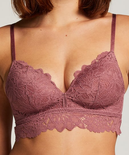 Soutien-gorge préformé sans armatures longline Shiloh, Pourpre
