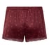 Short velours dentelle, Pourpre