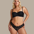 Voorgevormde strapless beugel bh Chalice, Zwart