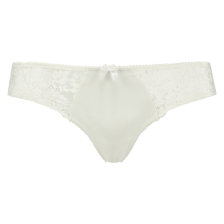 Slip br&eacute;silien Bambi bow, Blanc