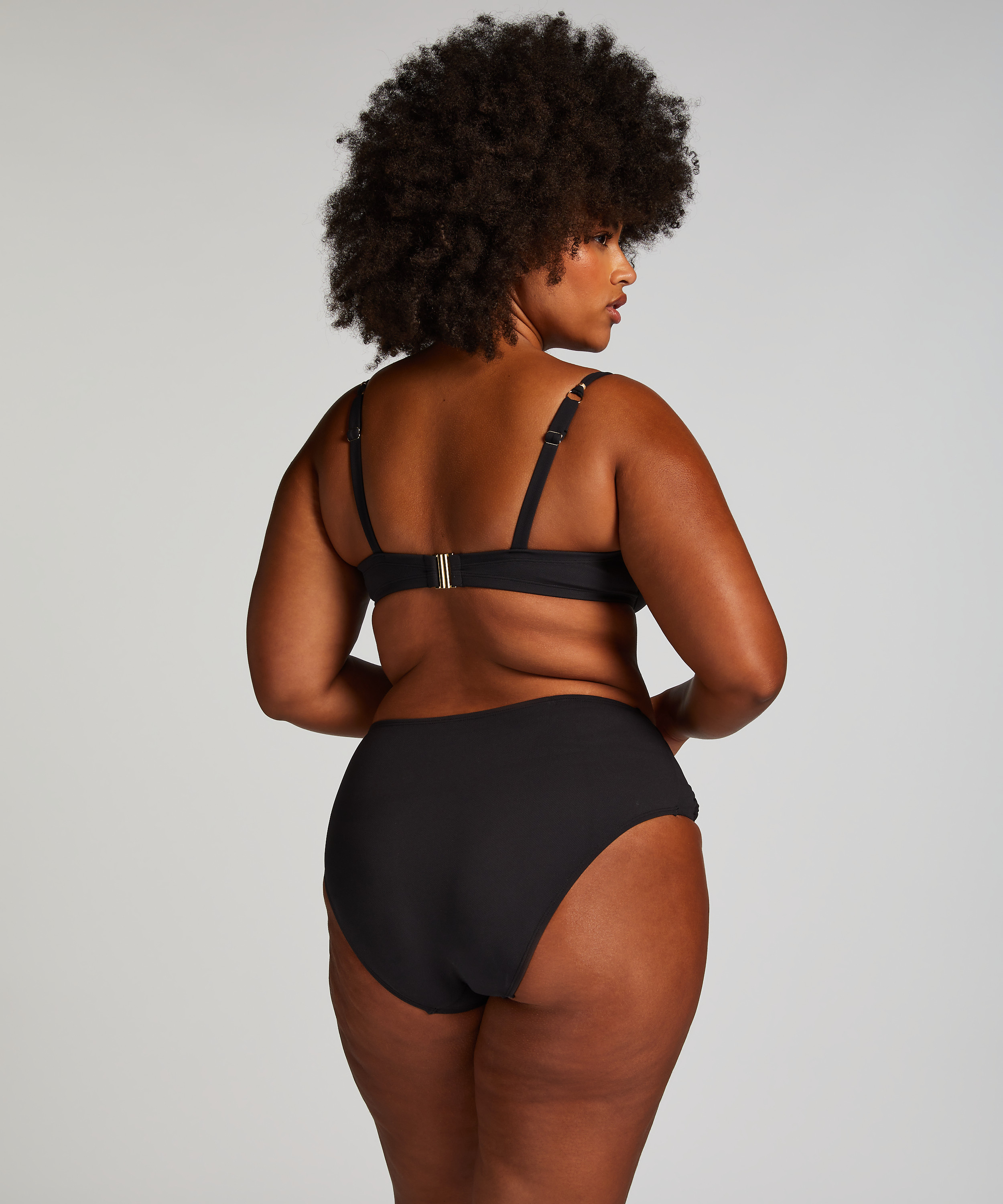 Haut de bikini Holbox, Noir, main