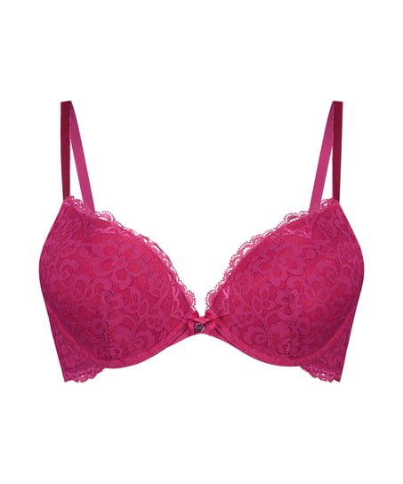 Voorgevormde push-up beugel bh Marine, Roze