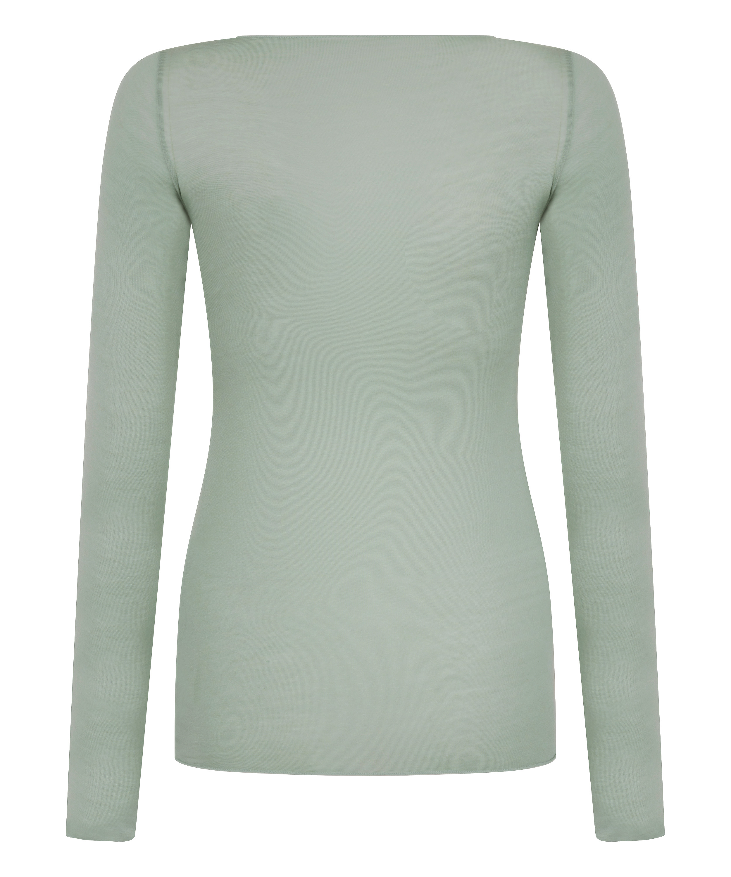 super soft Boothals shirt met Cashmere, Groen, main