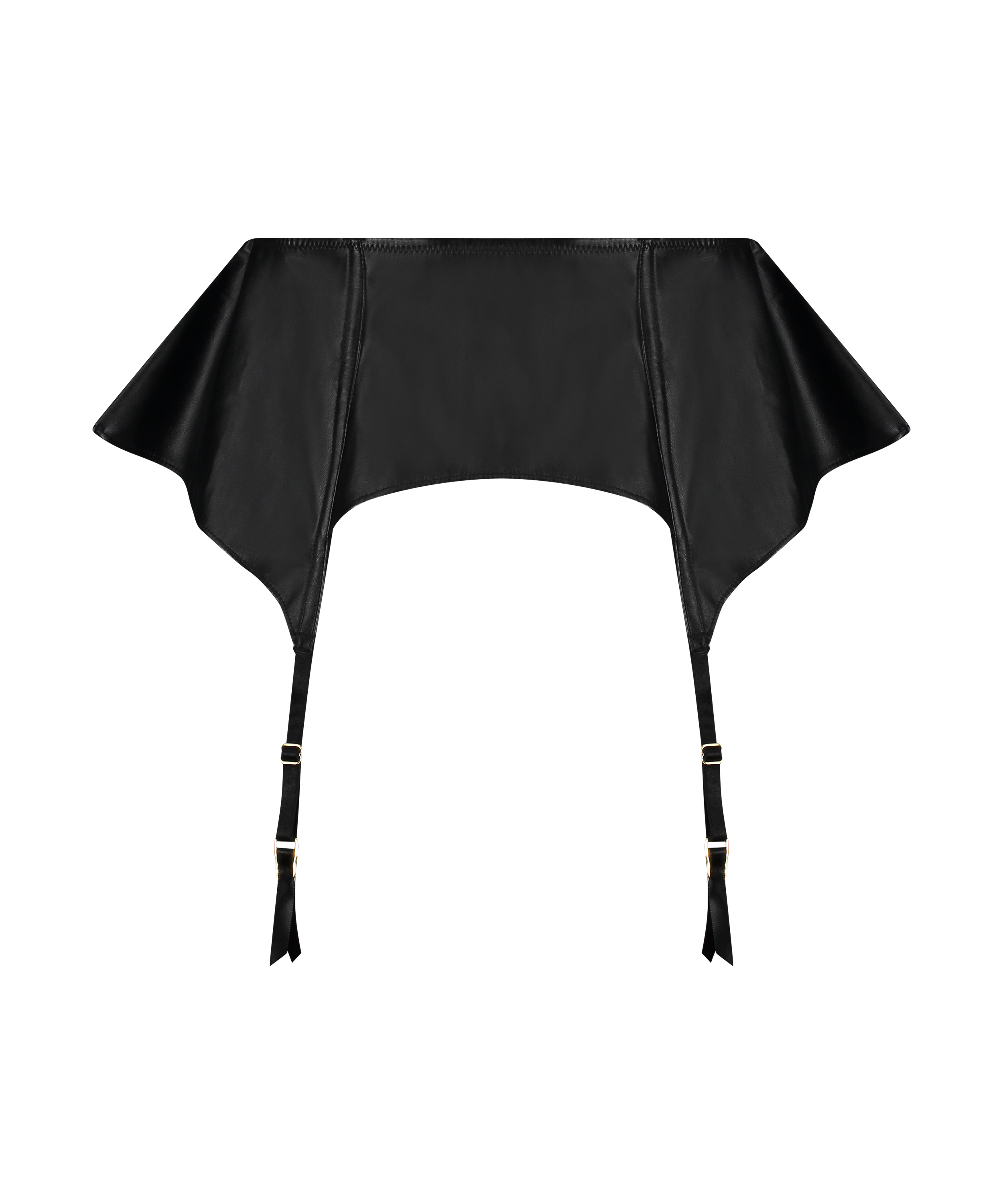 Private Jarretel Lerenlook, Zwart, main