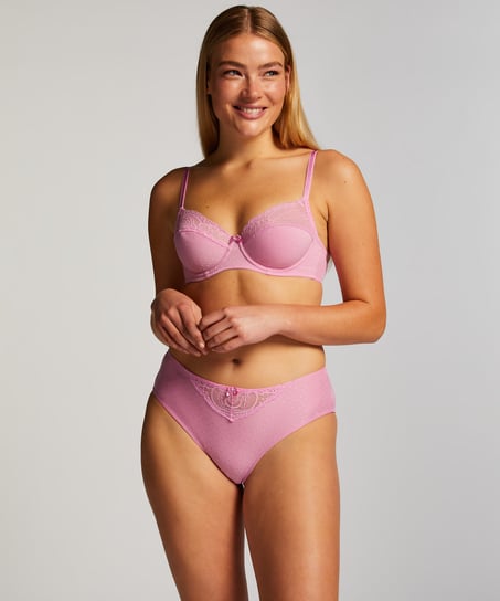 Slip taille haute Sophie, Rose