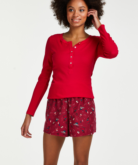Short Twill, Rood