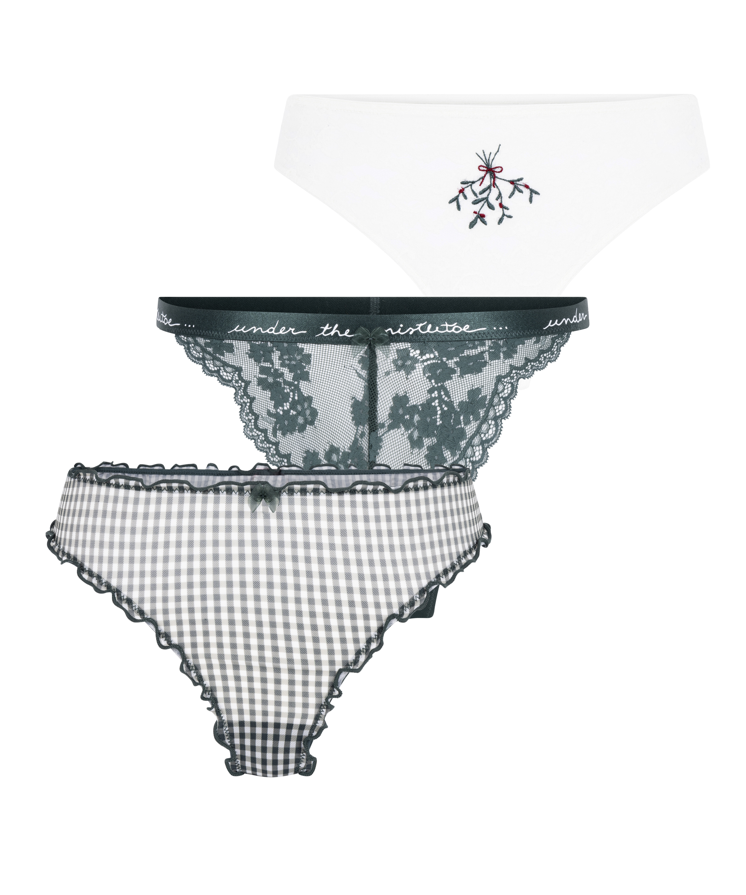 Cadeauset Kerst string, Groen, main