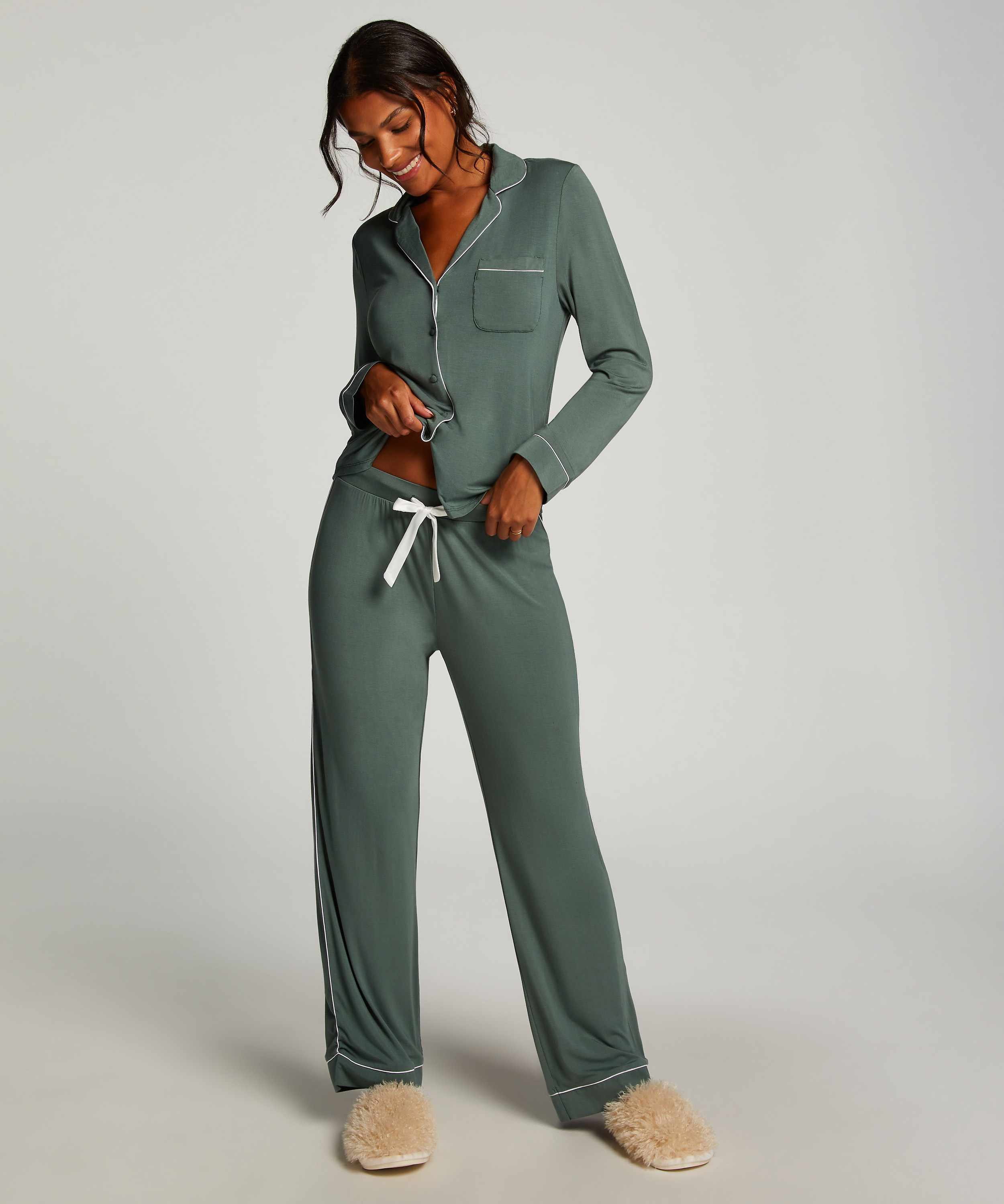 Pantalon en jersey Essential, Vert, main