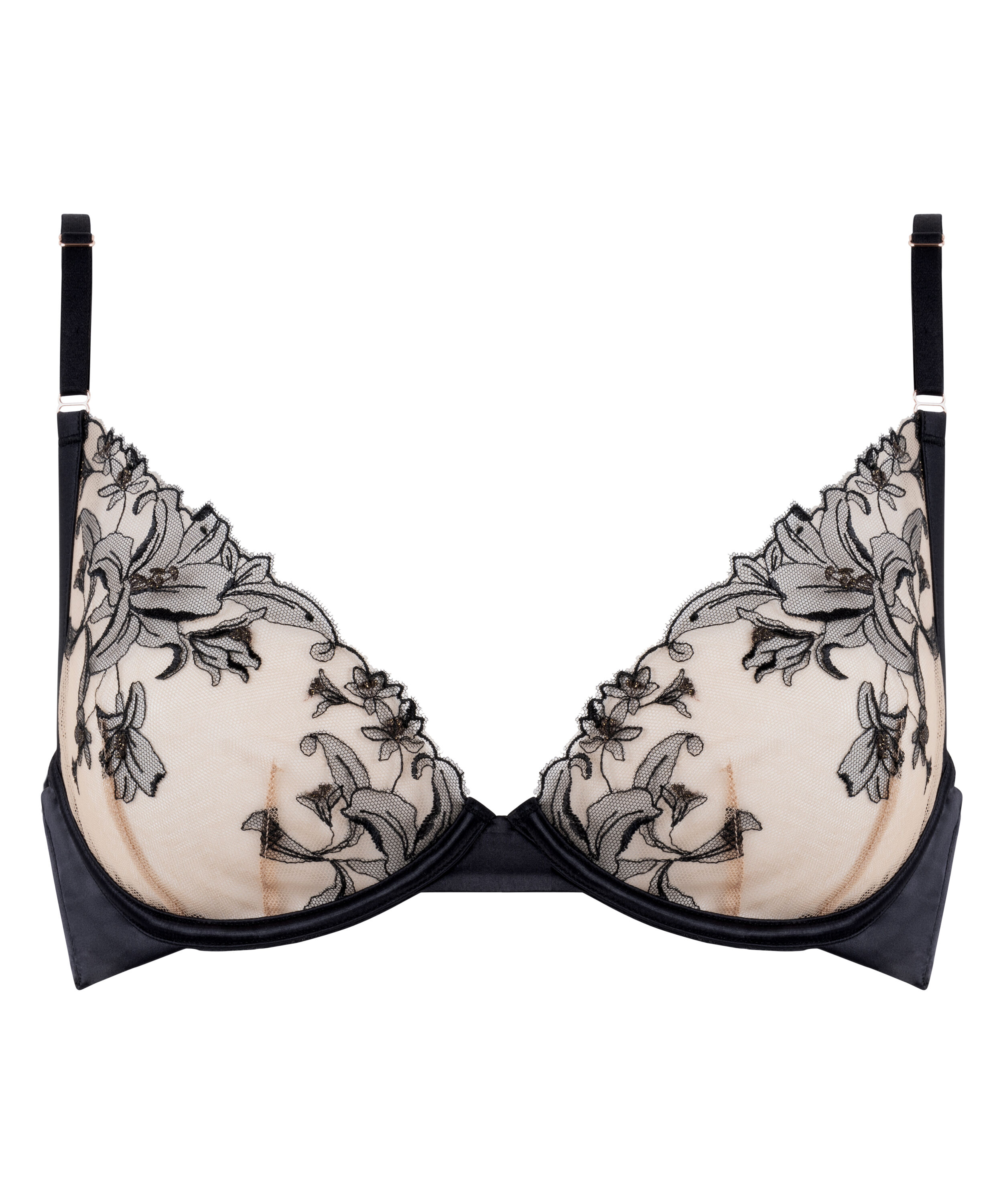 Niet-voorgevormde beugel bh Anouk, Zwart