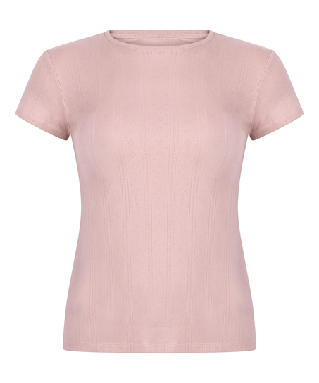Pointelle Top, Roze