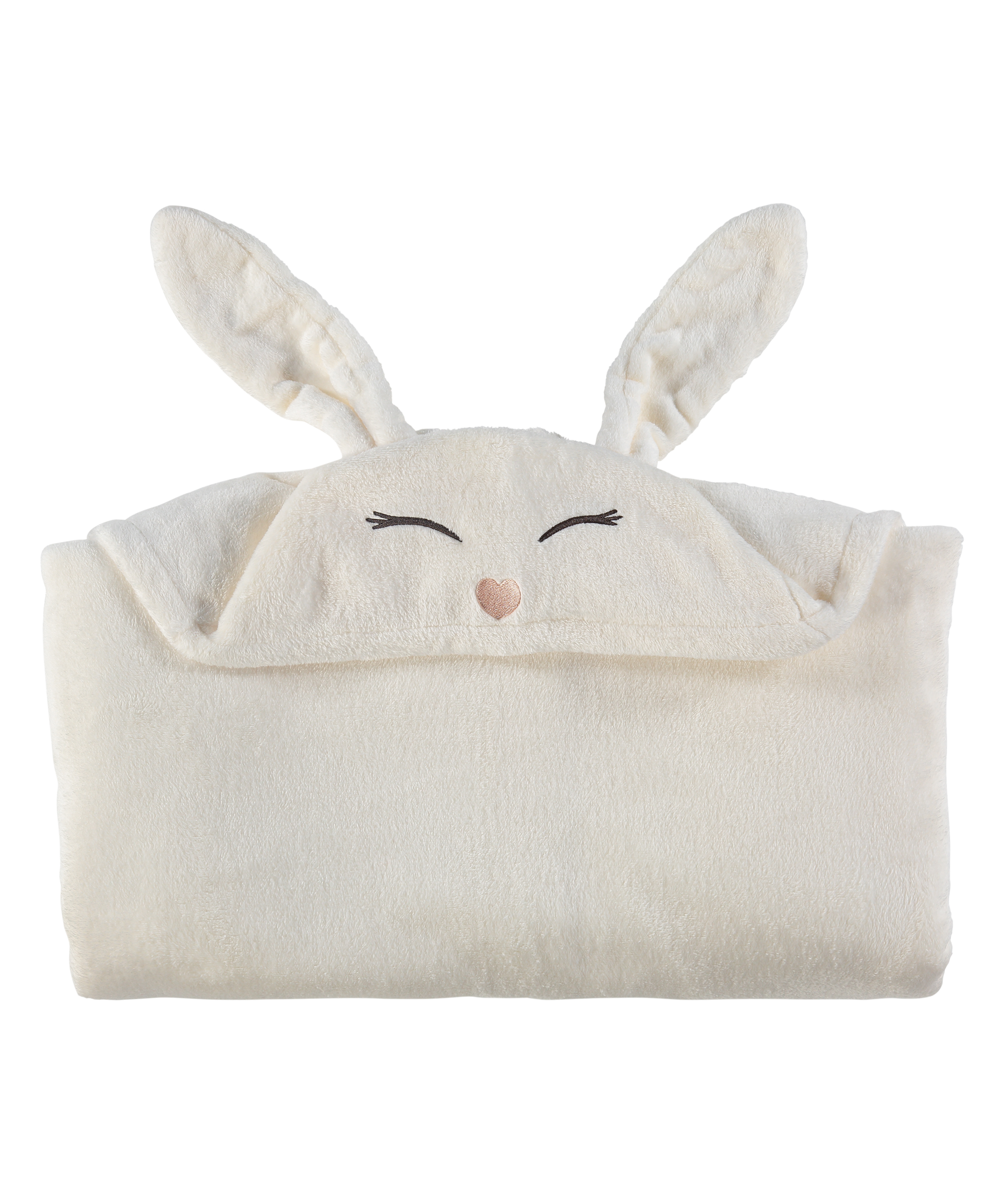 Winter Bunny Snuggle Blanket, Wit, main