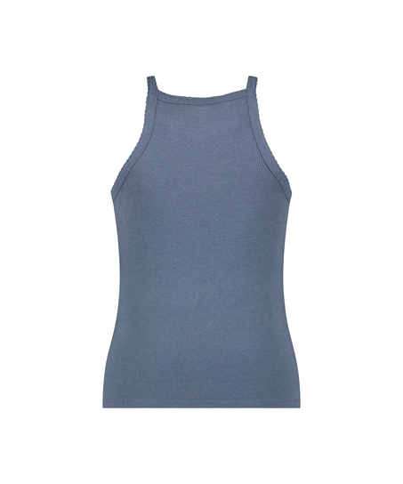Top Rib Racerback, Bleu