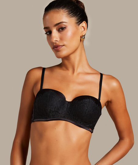Voorgevormde strapless beugel bh Chalice, Zwart