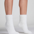 1 paar gebreide sokken, Wit