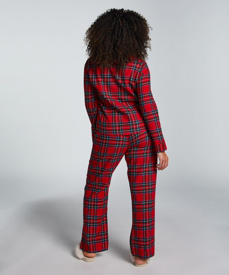 Pyjamaset Twill, Rood