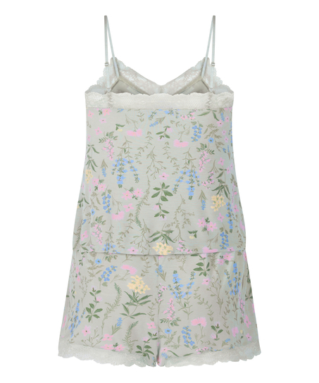 Korte pyjamaset Cami, Groen