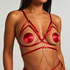 Brassière chain Top, Rouge