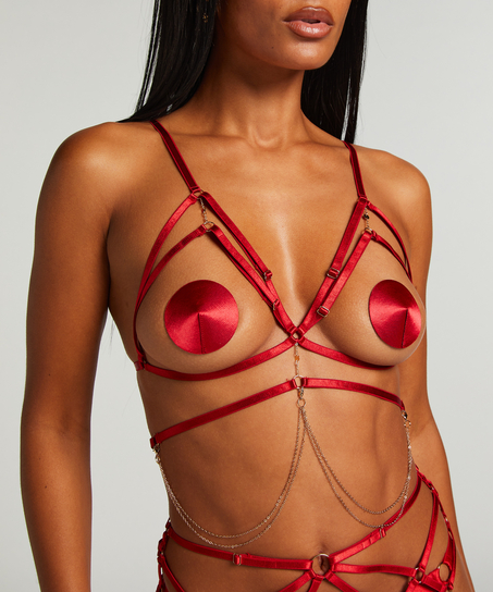 Brassière chain Top, Rouge