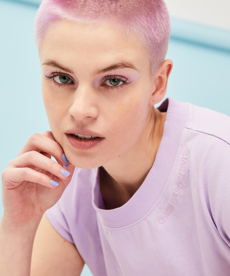 T-shirt Spill The Tea, Bleu