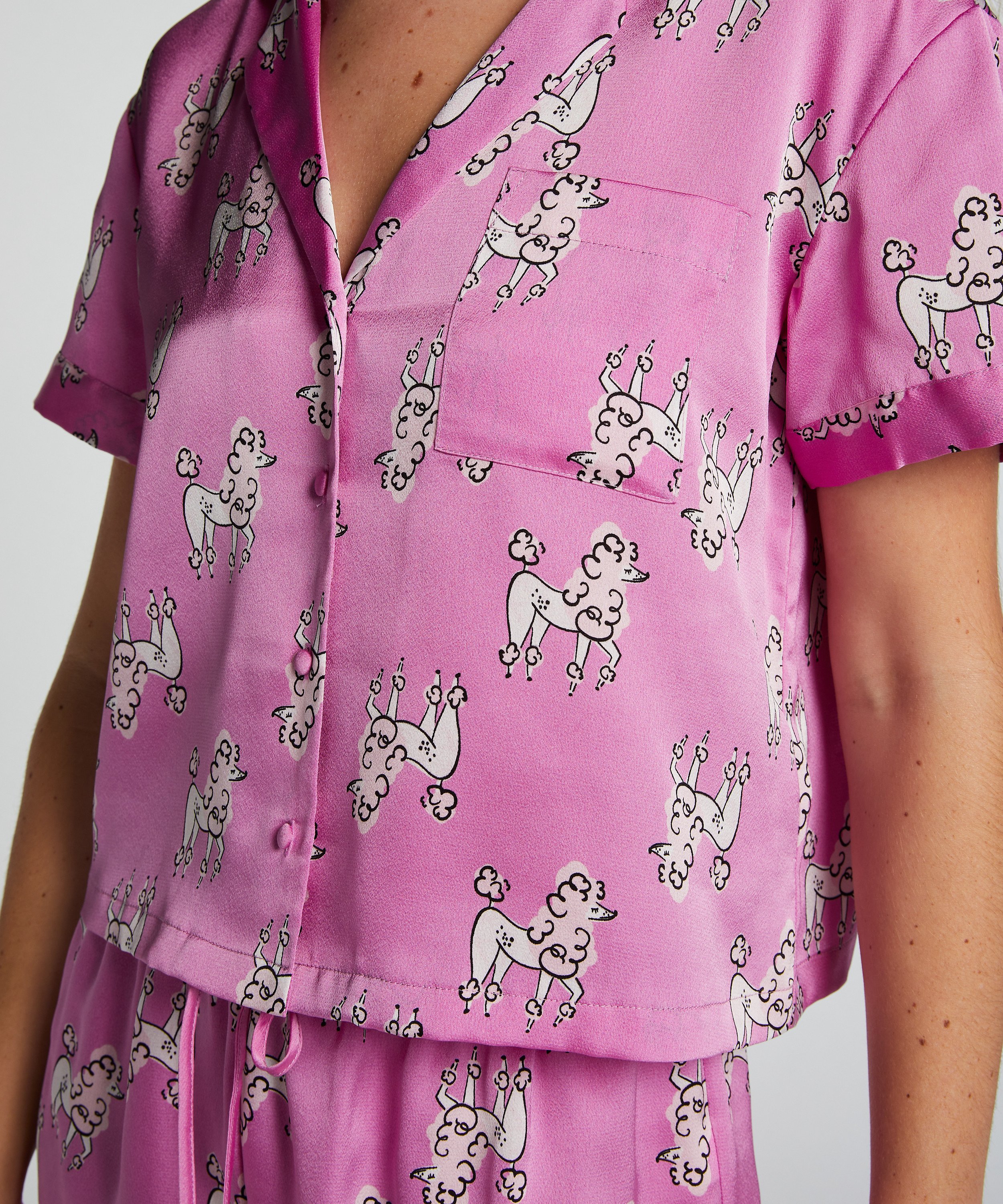 Jacket Satin, Paars, main